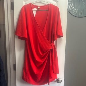 Red Wrap Dress